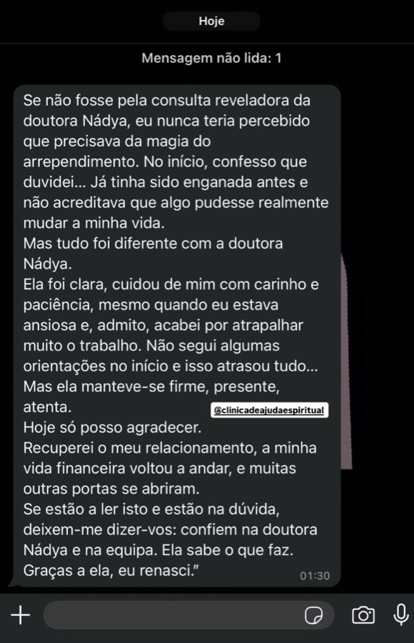 Testemunho de cliente