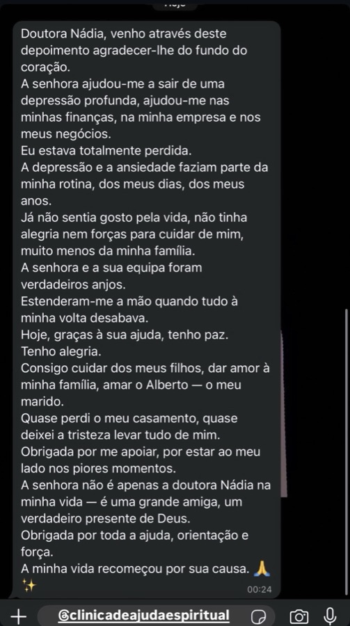 Testemunho de cliente
